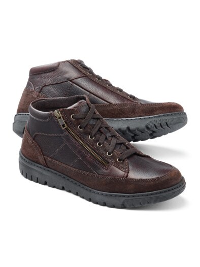 Thermo Kalbleder Sneaker High Top für Herren Walbusch