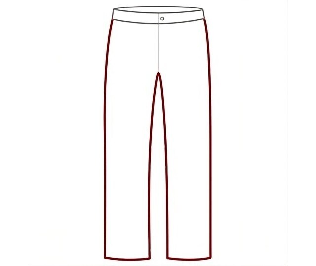 Illustration einer Jeans im Comfort Fit.