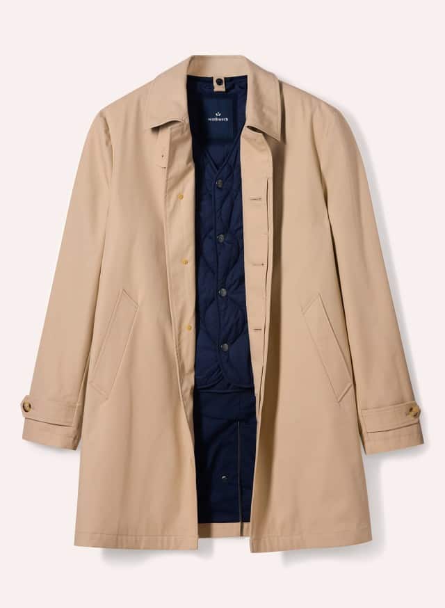 Abbildung Baumwoll Mantel 2 in 1 in Beige Abbildung Baumwoll Mantel 2 in 1 in Beige