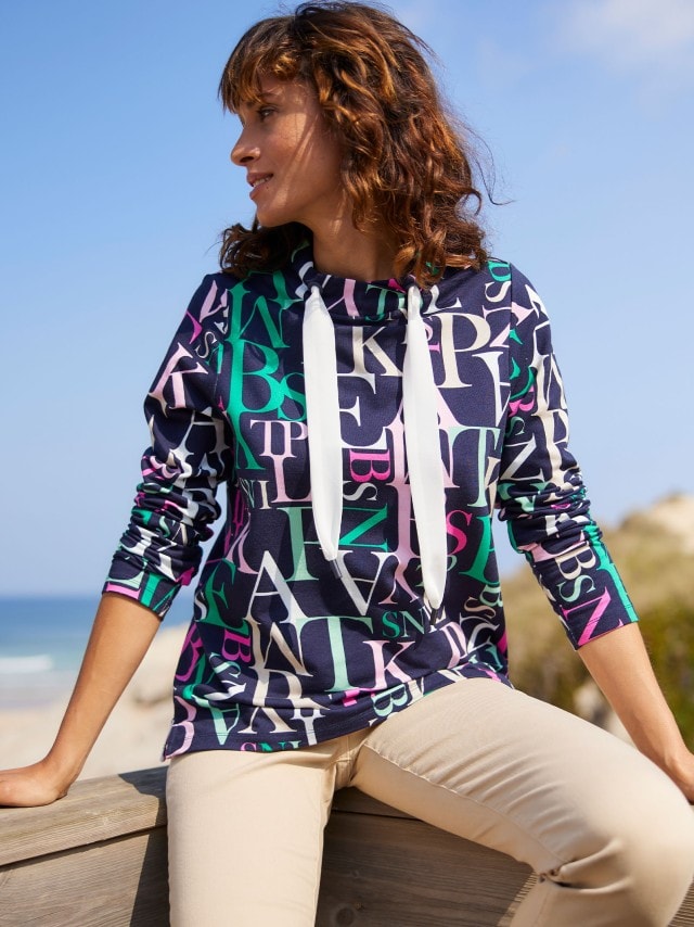 Outfit Buchstaben Sweatshirt