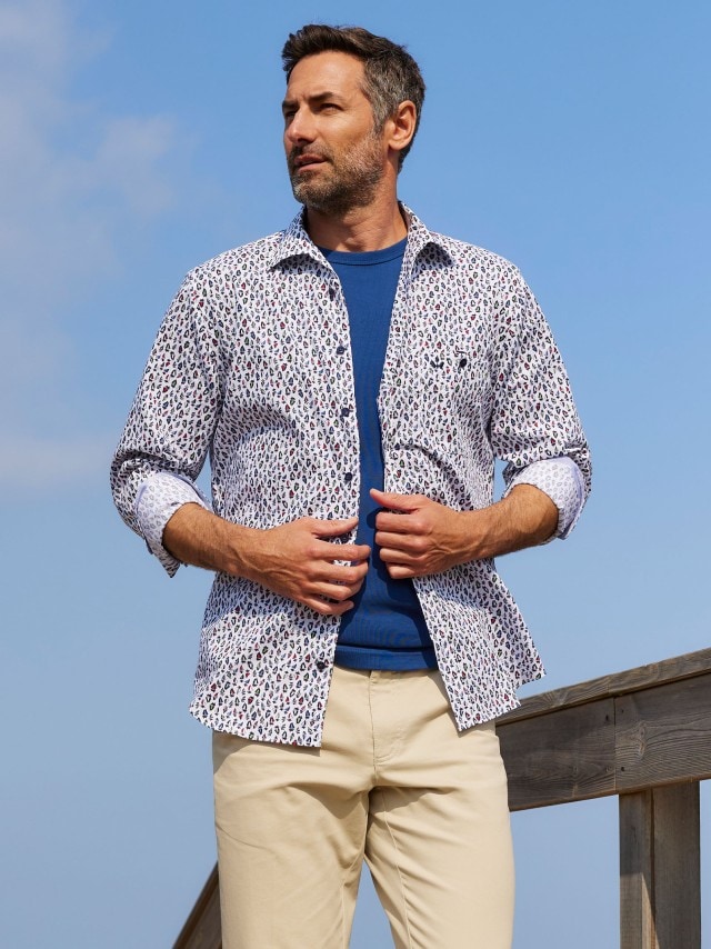 Outfit Extraglatt-Hemd Maritim
