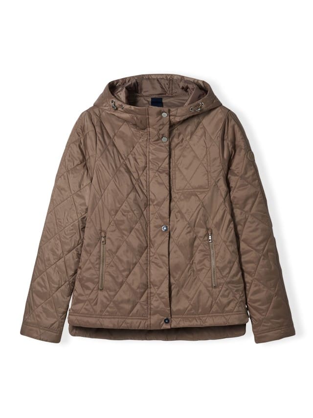 Abbildung Stepp Kurzjacke in der Farbe Praline