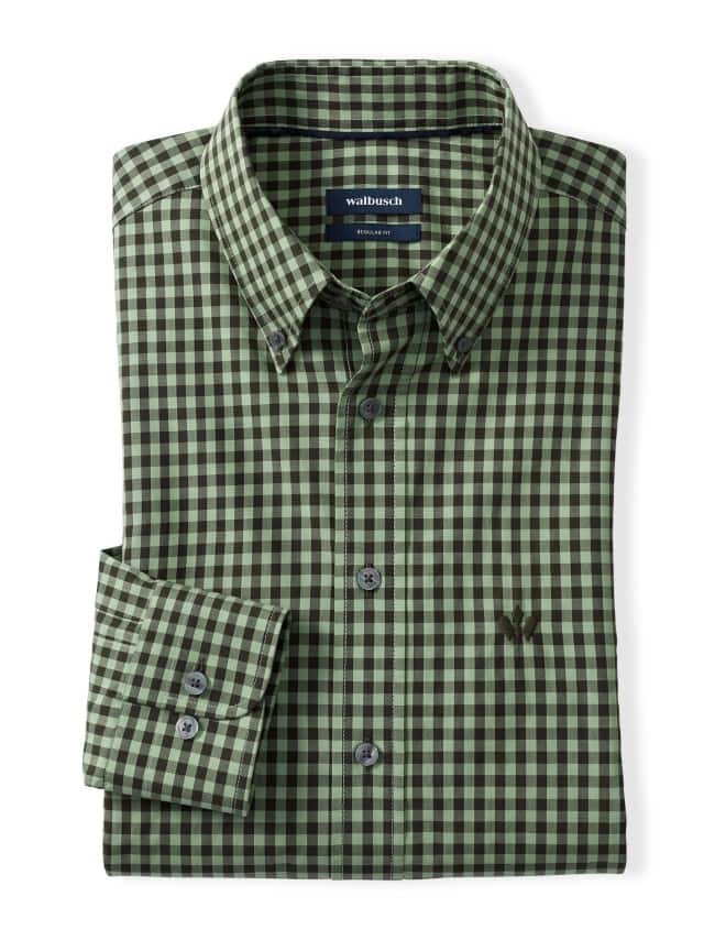 Abbildung Soft-Cotton Hemd Vichy Oliv