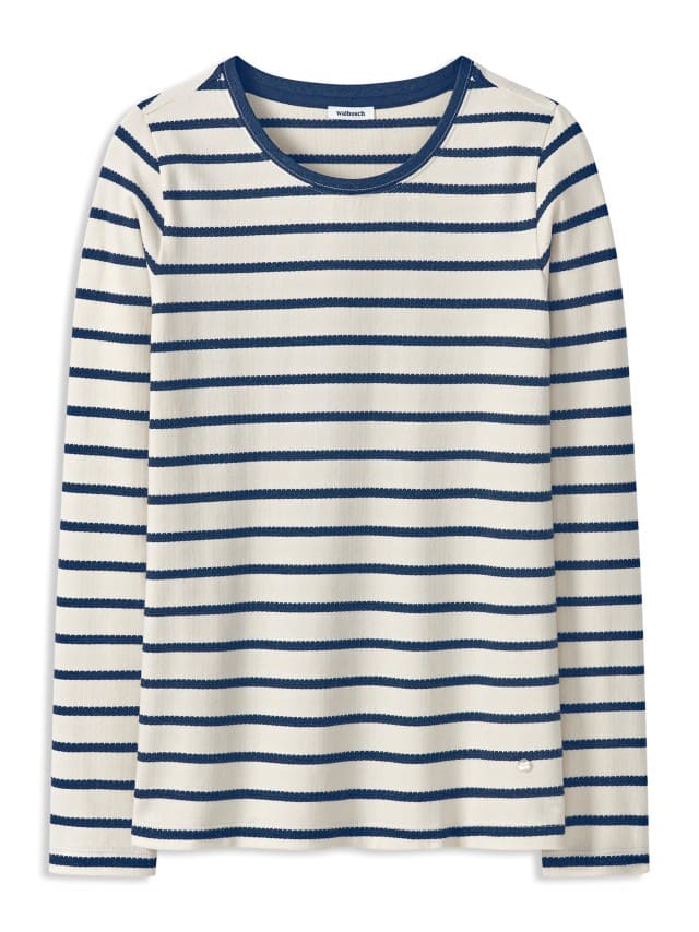 Abbildugn Baumwollshirt Ringelstruktur Abbildugn Baumwollshirt Ringelstruktur