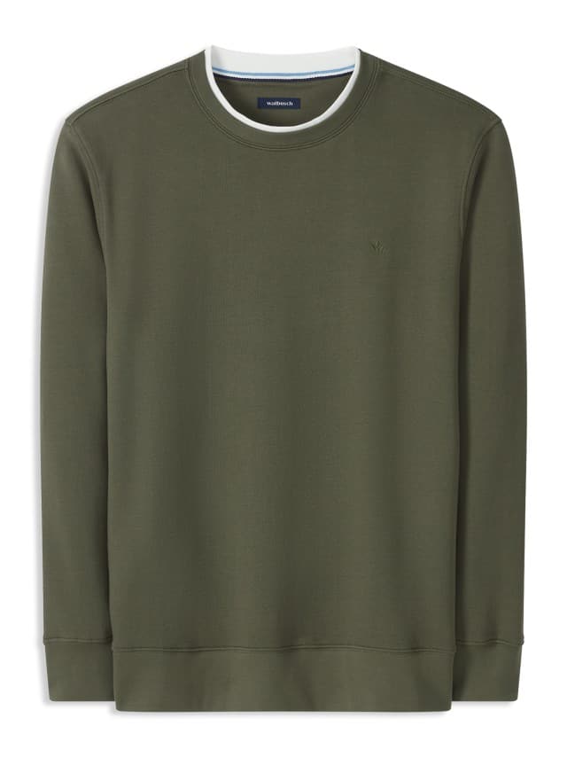 Abbildung Leicht-Sweatshirt in Oliv