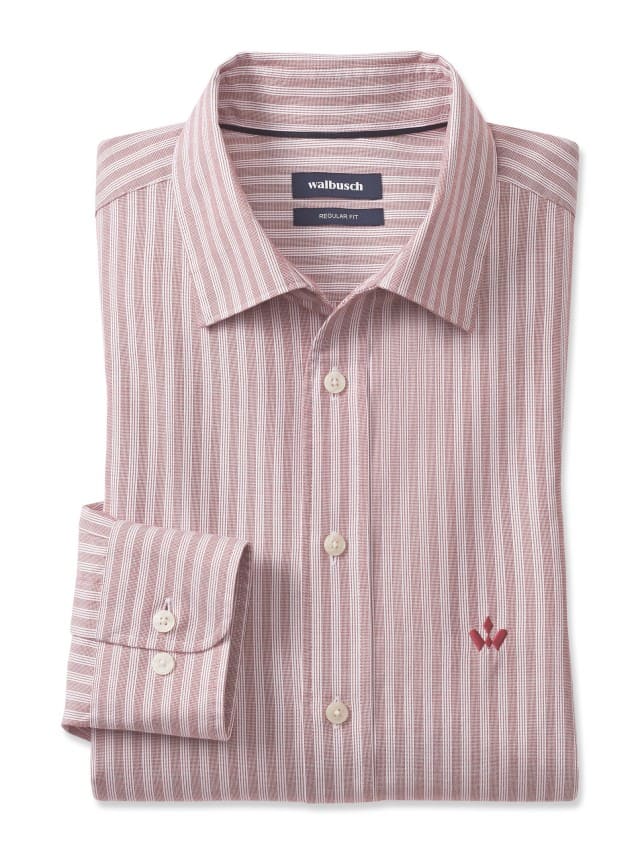 Abbildung Hemd aus Royal-Oxford Streifen Rot Abbildung Hemd aus Royal-Oxford Streifen Rot