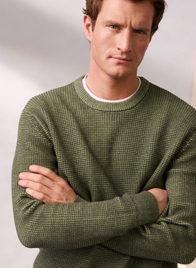 Abbildung Oberkörper Herr in Pullover