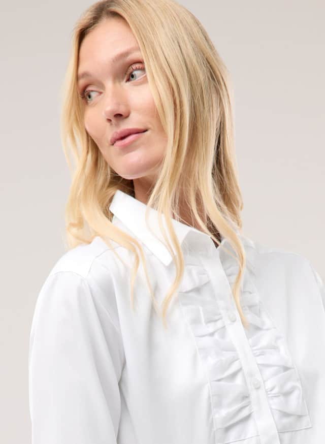 Abbildung Oberkörper Dame in Bluse