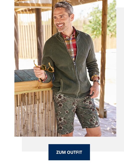 Outfit Baumwoll-Jacke Farbeffekt | Walbusch