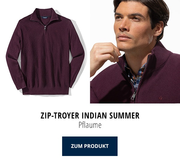 Zip-Troyer Indian Summer Pflaume | Walbusch