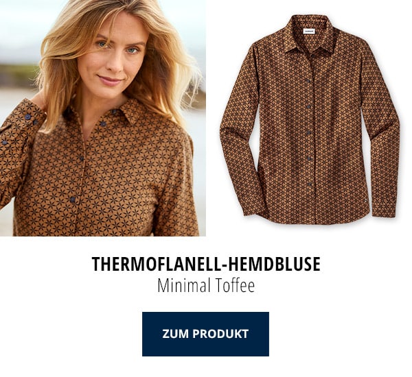 Thermoflanell-Hemdbluse Minimal Toffee | Walbusch