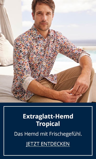 Kult Artikel Extraglatt-Hemd Tropical | Walbusch