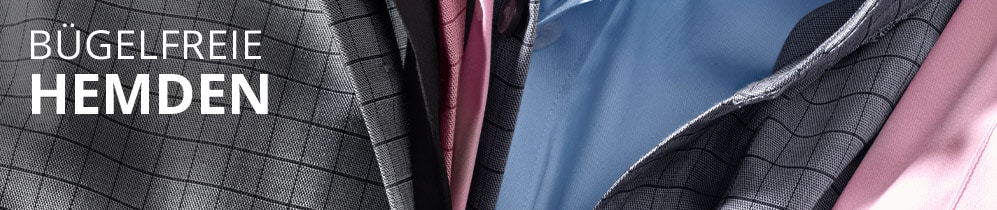Bügelfreie Hemden | PÜS Banner