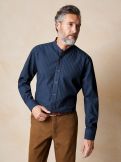 Denim-Stehkragenhemd Denim-Stehkragenhemd
