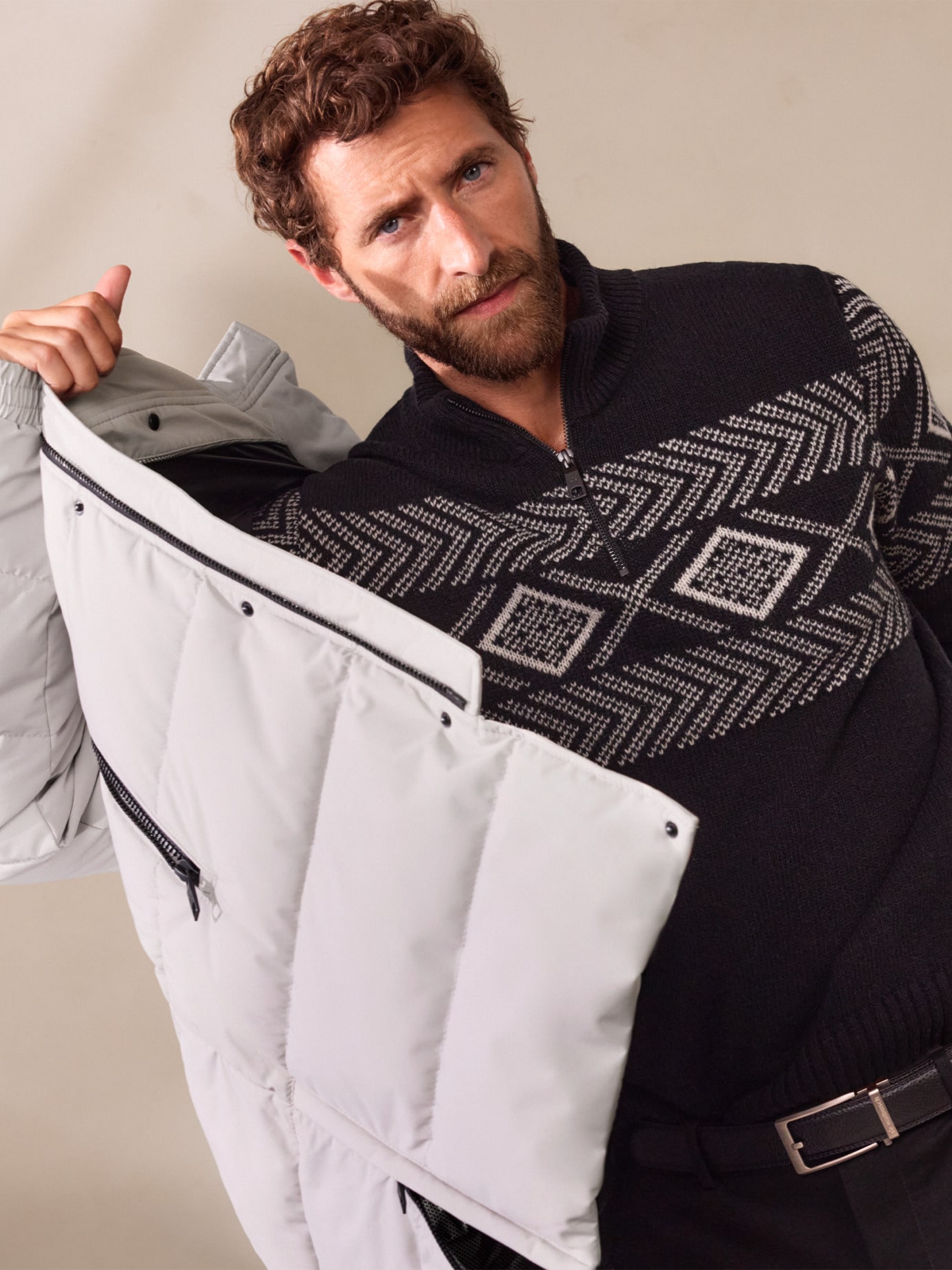 Outfit Thermo Steppmantel