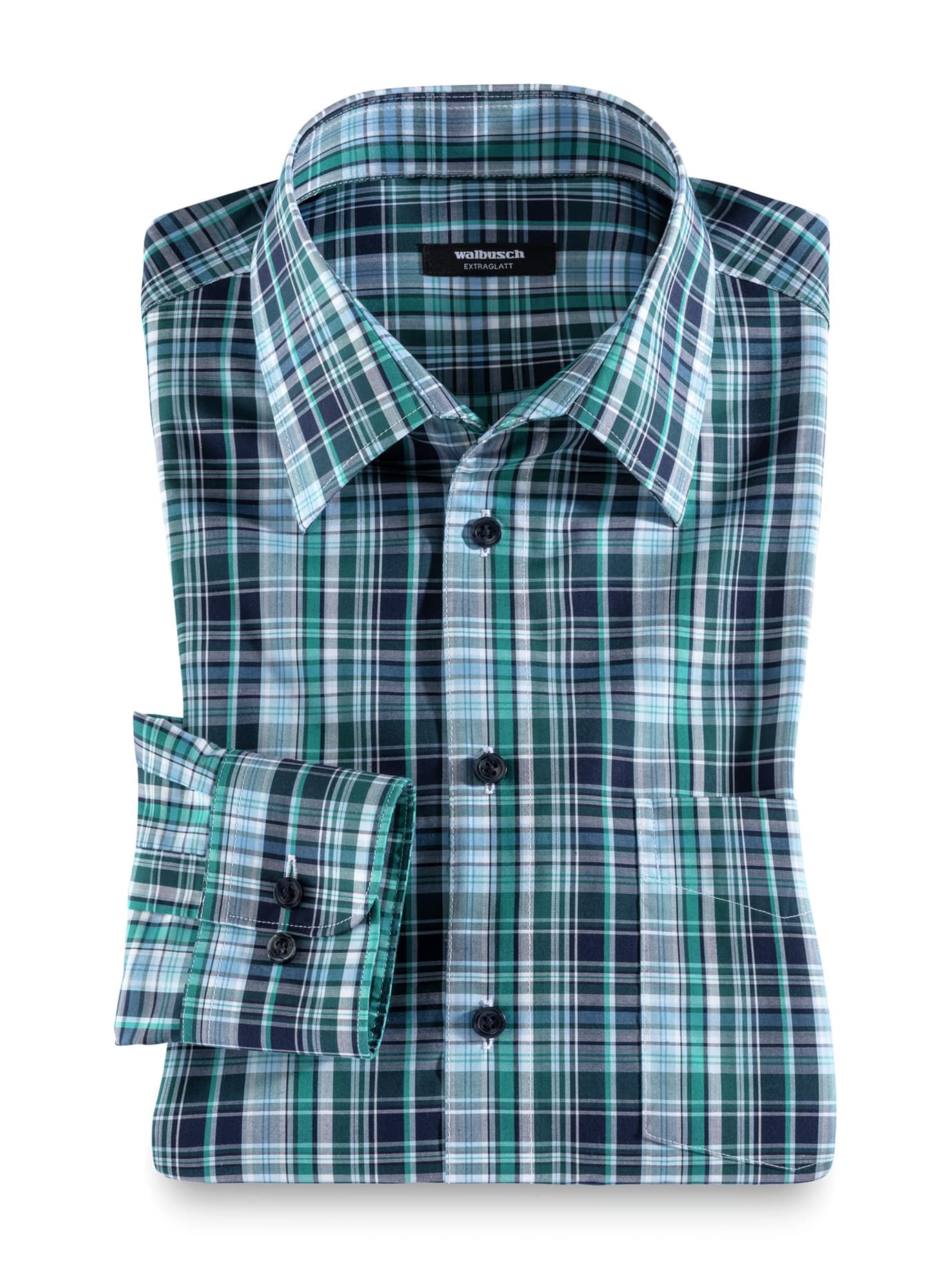 Thumbnail - Extraglatt-Hemd Walbusch-Kragen