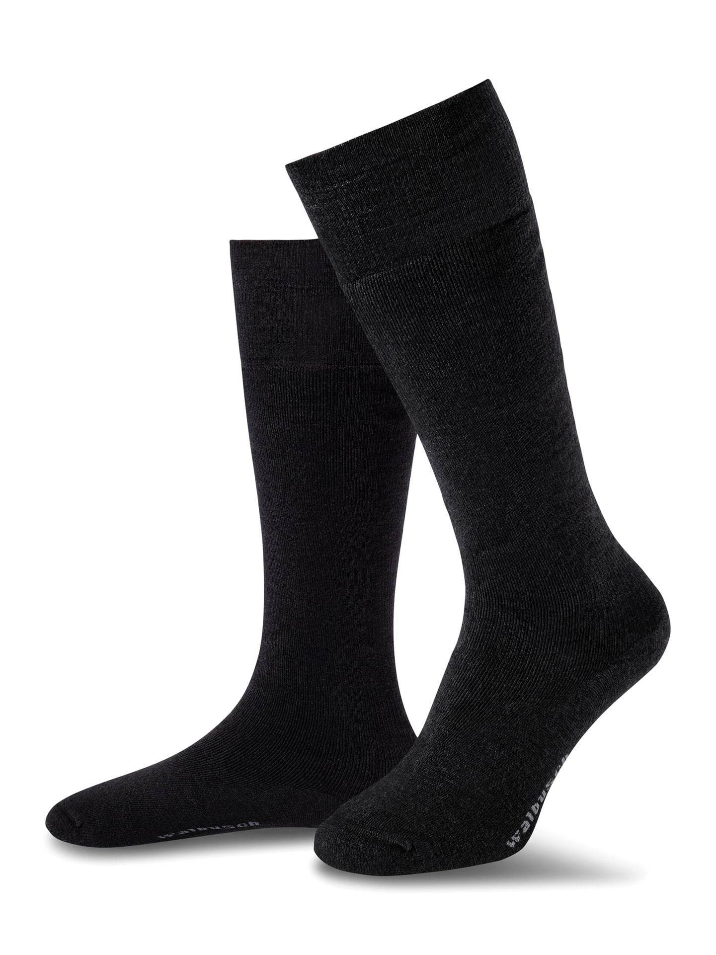 Thermosoft-Aktivstrumpf 2er-Pack Schwarz