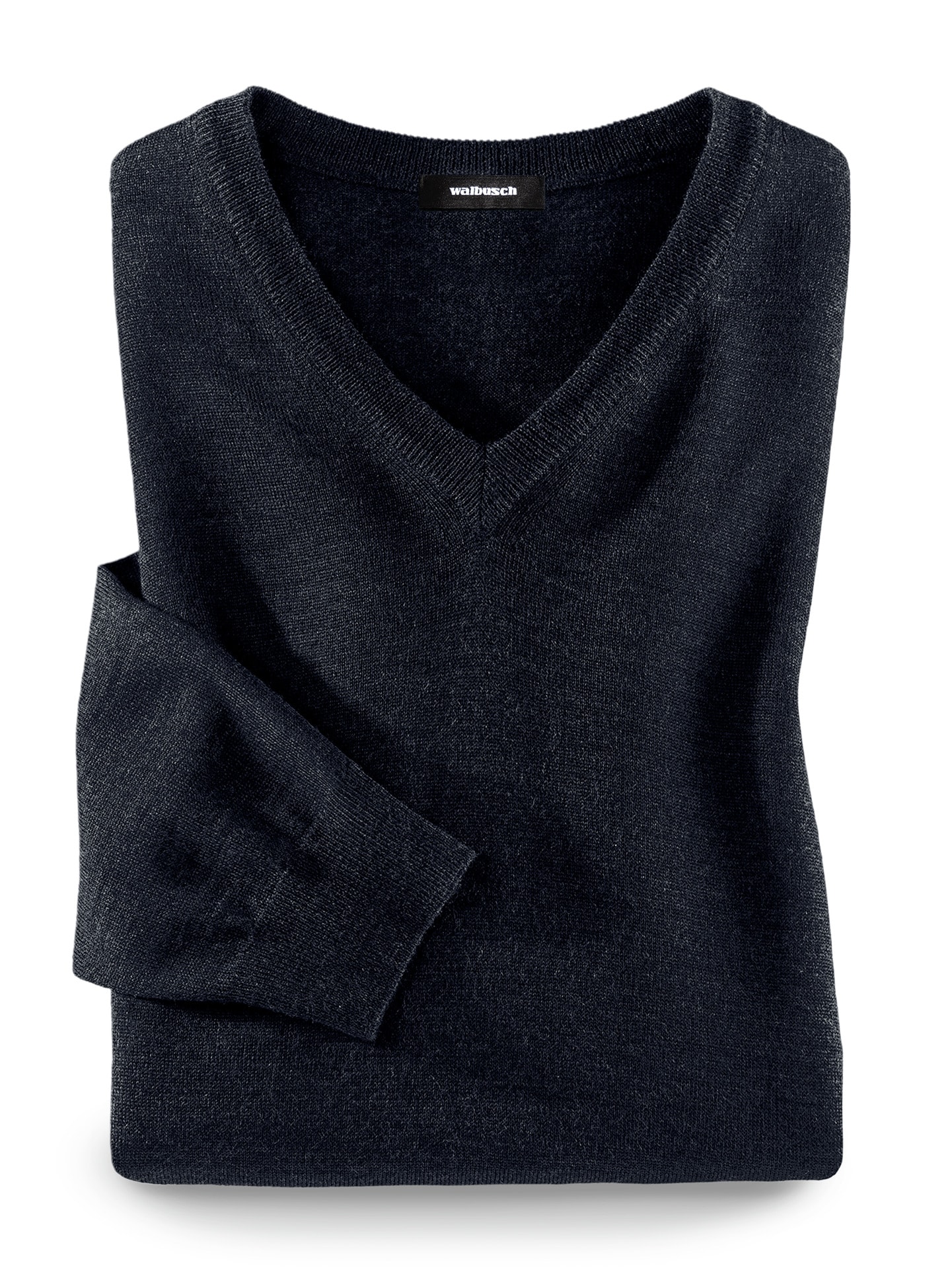Merino-Mix V-Pullover Marine
