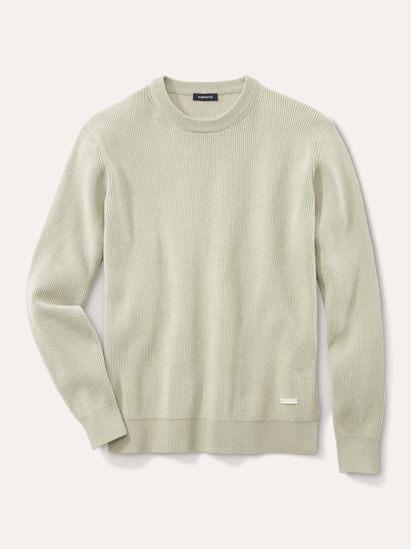 Komfort Ripp-Pullover Stein