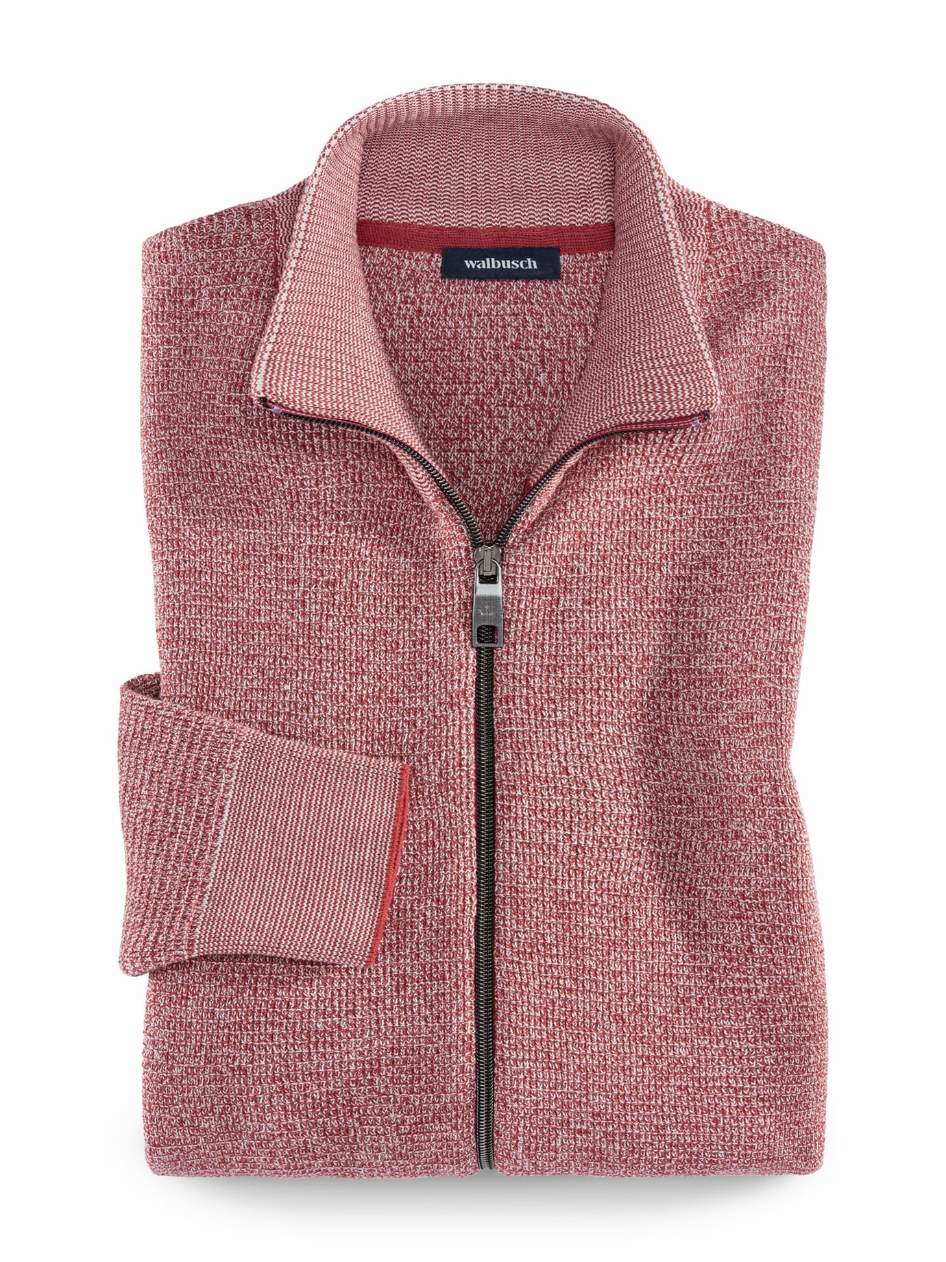Zip-Jacke Tropical Ziegelrot
