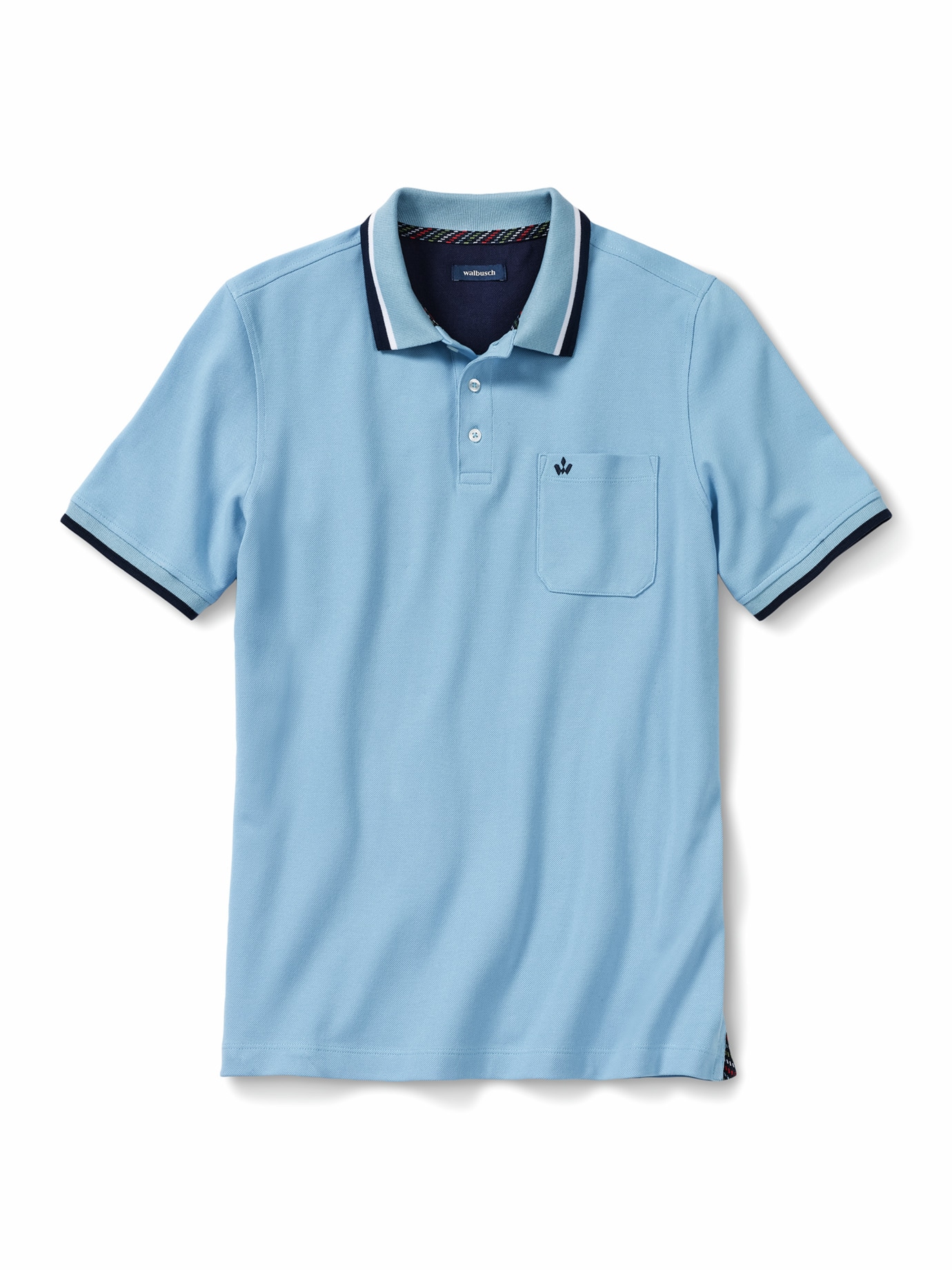 Pique-Polo Hitzefrei Hellblau