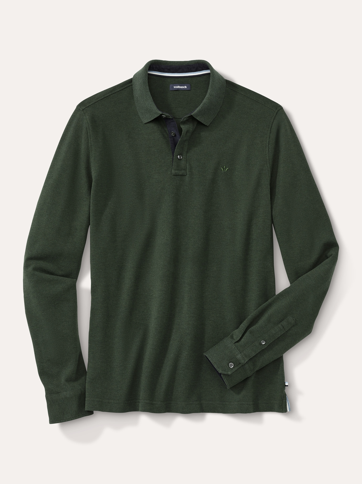 Merino Mix Polo Oliv