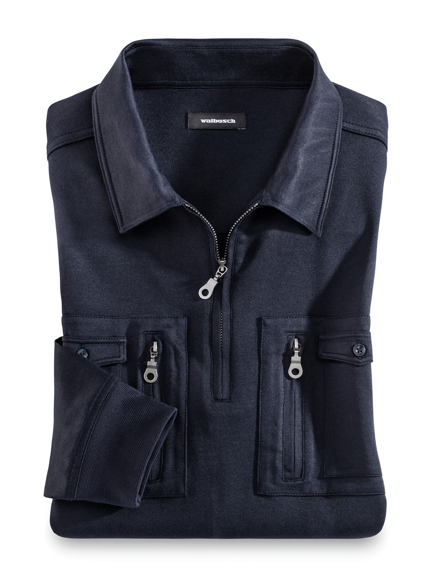 Extraglatt Touring-Blouson Langarm Marine