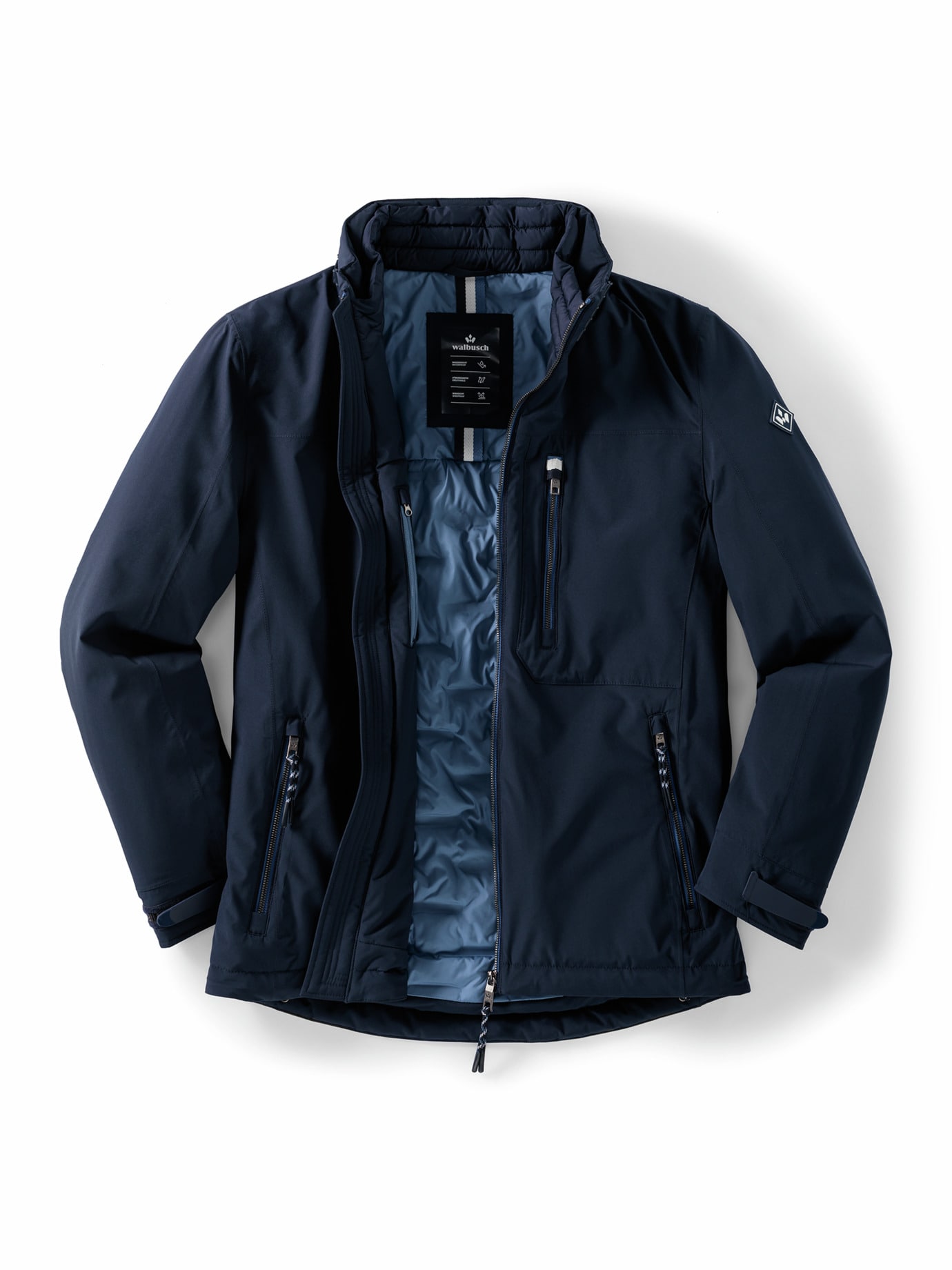Aquastop Klima Leichtjacke Marine