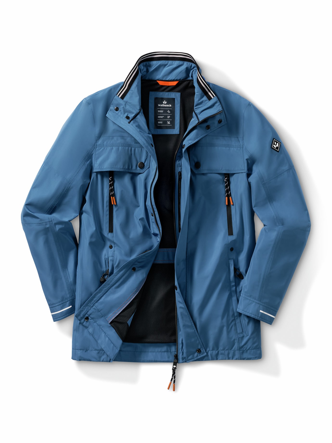 Aquastop Reisejacke Mittelblau
