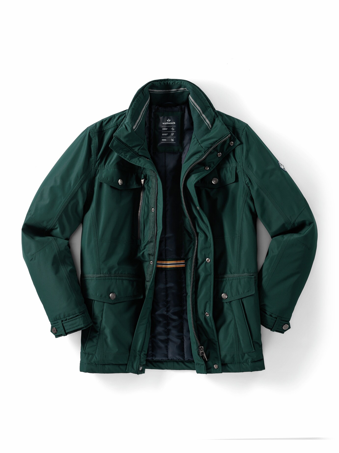 Aquastop Langjacke Piniengrün