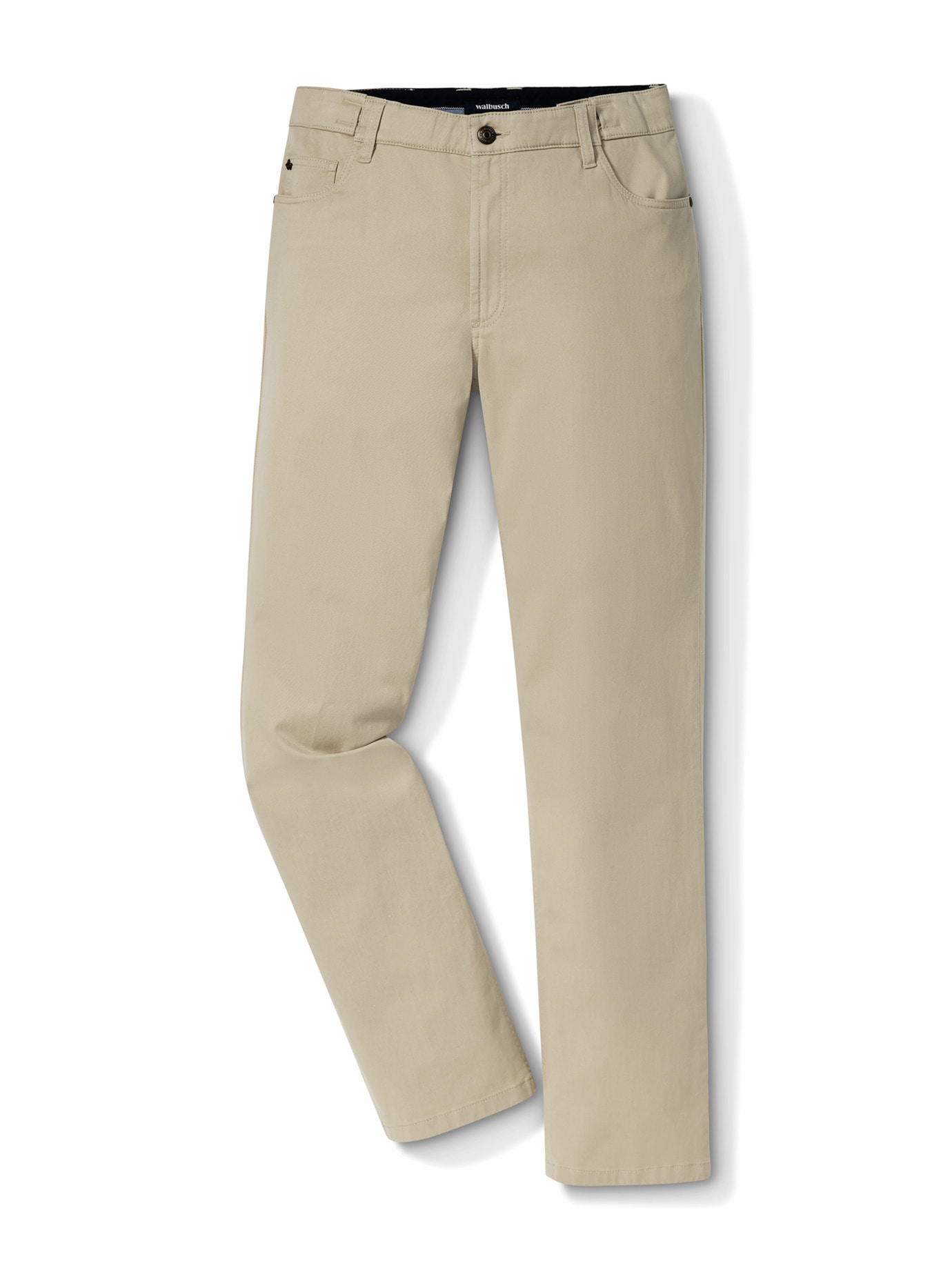 Extraglatt Dehnbund Five-Pocket Safaribeige