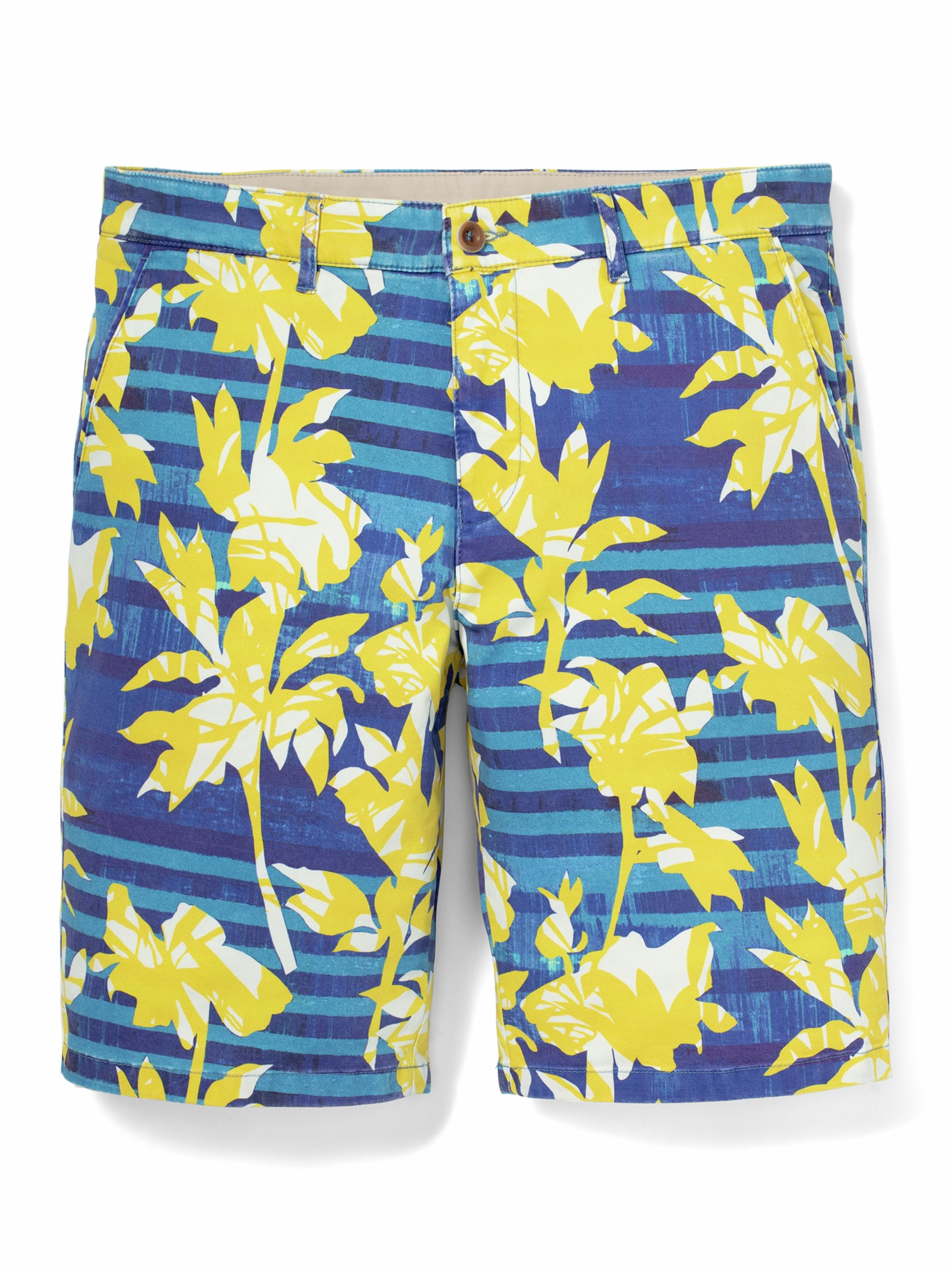 Organic Cotton Bermudas Blau/Gelb