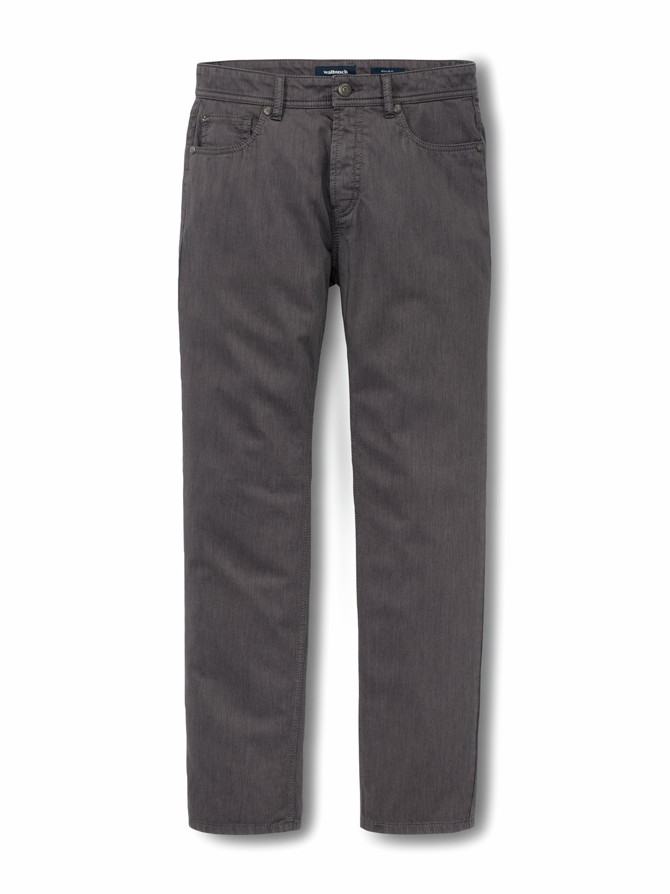 Bicolor Five-Pocket Supersoft Dunkelgrau