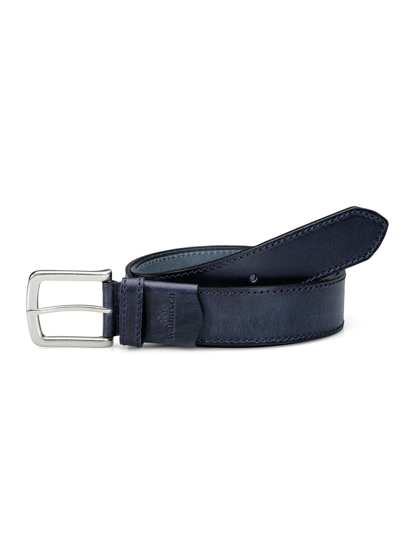 Büffelleder-Dehngürtel Blau