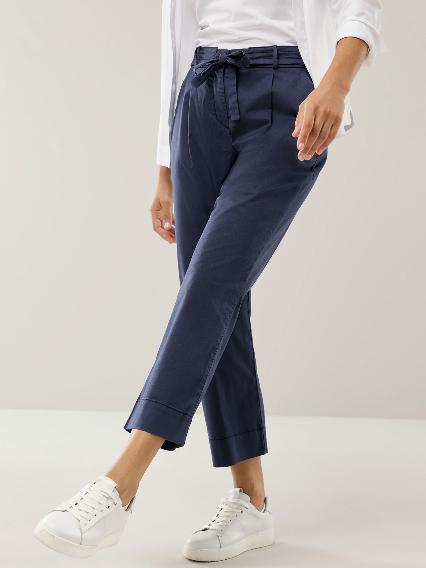 Extraleicht Baumwoll Culotte Marine