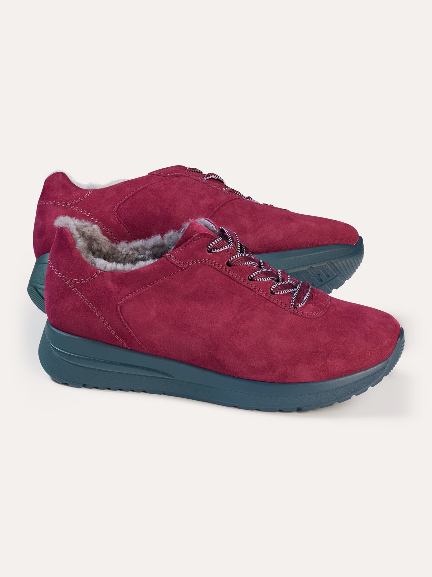 Lammfell-Sneaker Chianti