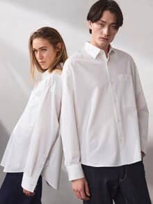 Oversized Hemd Weiß