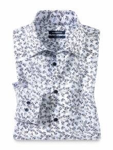 Extraglatt-Hemd Kent-Kragen Druck Blatt