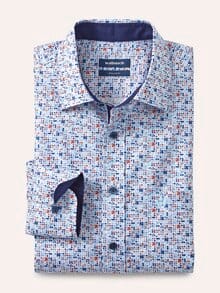 Aktiv-Hemd Blätter Druck