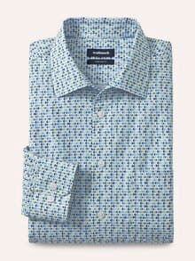 Extraglatt-Hemd Walbusch-Kragen Druck Kugel