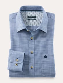 Soft-Tropical Hemd Uni Marine