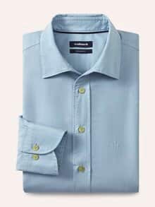 Überfärber-Hemd Bleu