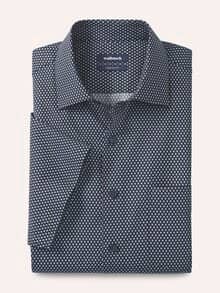 Extraglatt-Hemd Kent-Kragen Minimal Druck