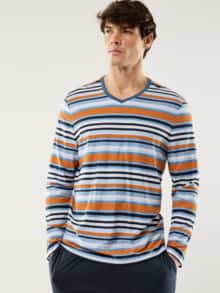 Cooling Pyjama Blau/Orange