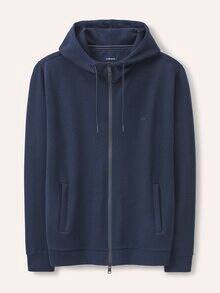 Sweatjacke mit Struktur Marine