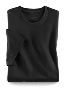 T-Shirt Rundhalsausschnitt Schwarz