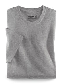 T-Shirt Rundhalsausschnitt Mittelgrau