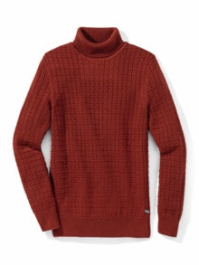Struktur-Rolli Merino-Mix Ziegelrot