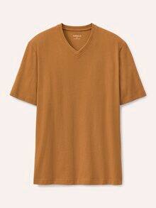 T-Shirt V-Ausschnitt Messing