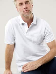 Pique-Polo Pima Cotton Weiß